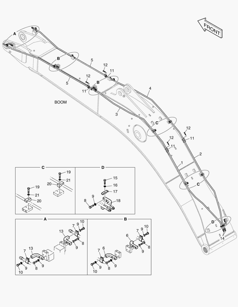 ГИДРОСИСТЕМА СТРЕЛЫ - ВРАЩАЮЩИЙСЯ