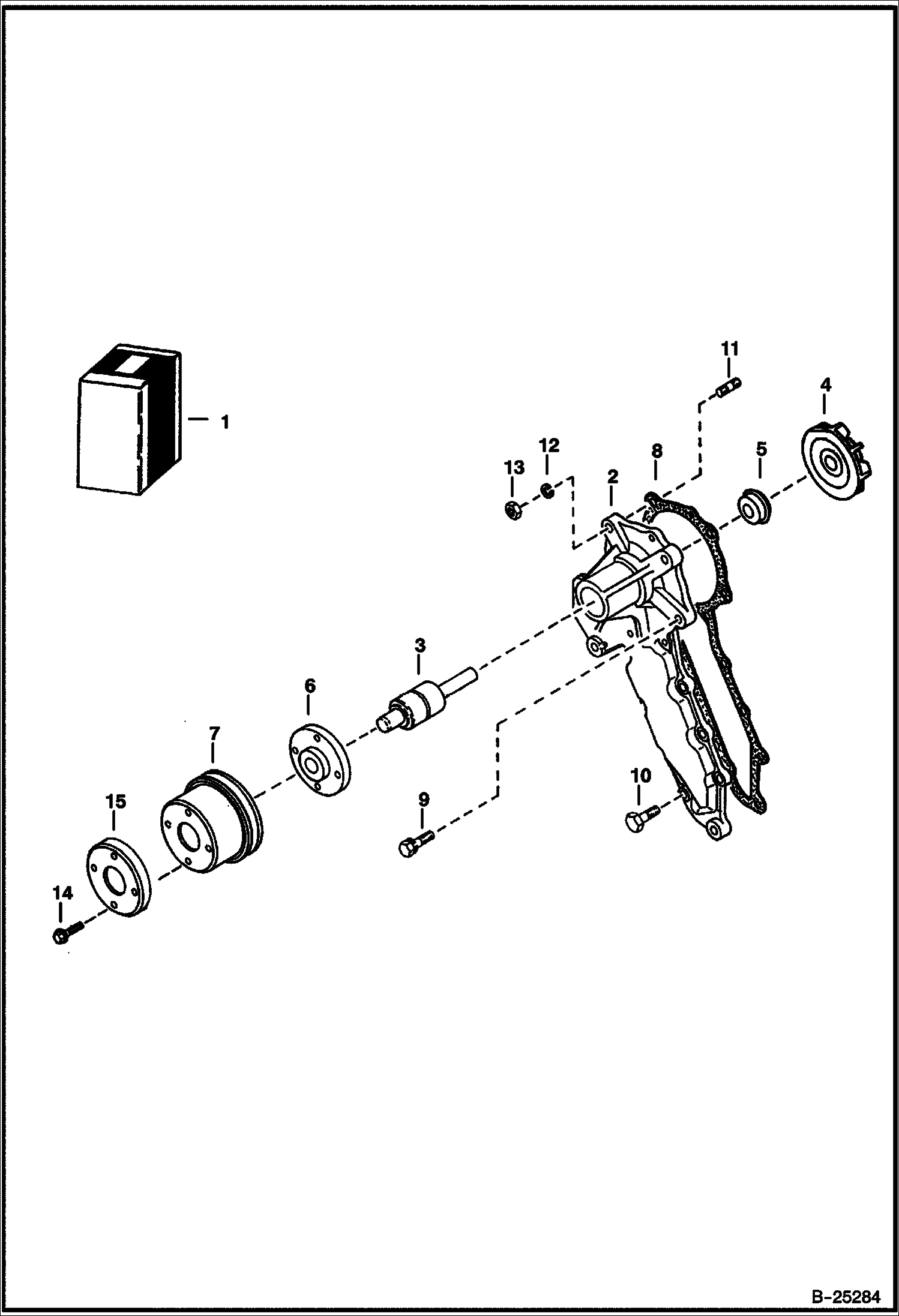 ВОДЯНАЯ ПОМПА (TIER I ДВИГАТЕЛЬ)