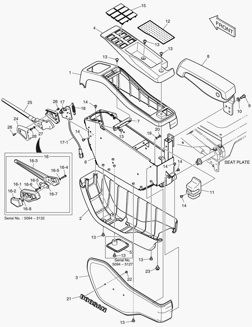 1451 CONTROL STAND - L.H. [5094~]
