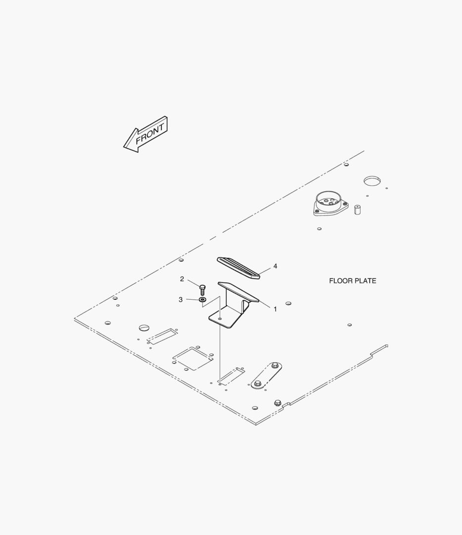 ПОДСТАВКА ДЛЯ НОГ - ЛЕВОСТОРОННИЙ