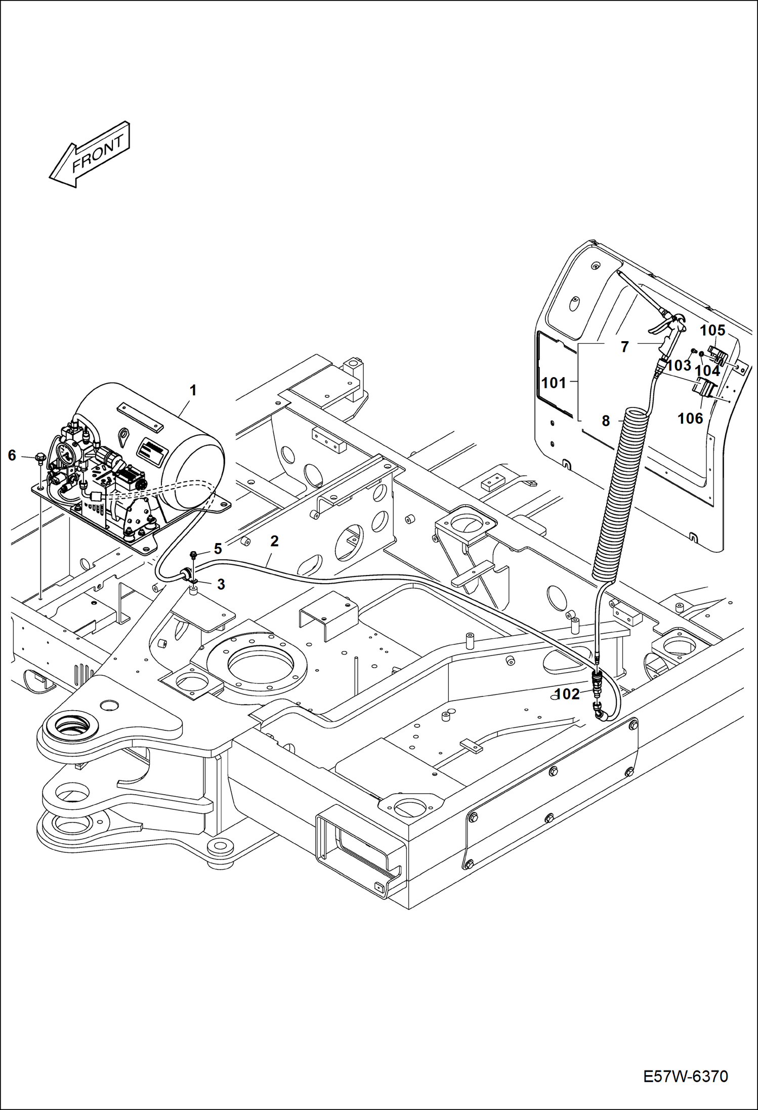 ВОЗДУШНЫЙ КОМПРЕССОР (КРОНШТЕЙН)