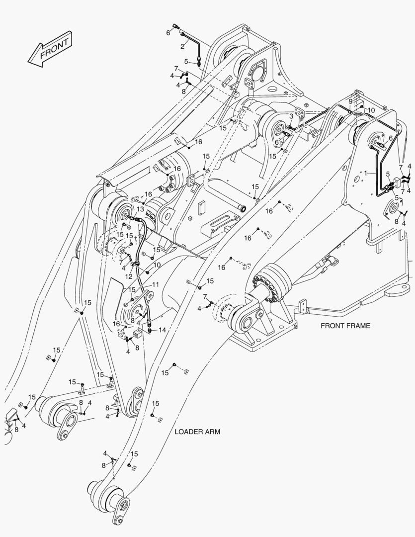 ПЕРЕДНИЙ ТРУБОПРОВОД СМАЗОЧНОЙ СИСТЕМЫ
