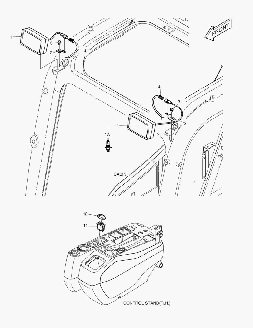 Схема РАБОЧАЯ ФАРА - 2 ЛАМПЫ