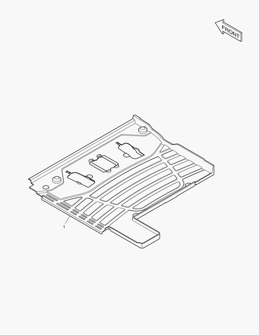 КОВРИК НА ПОЛУ КУЗОВА - ШАРНИРНЫЙ + STT