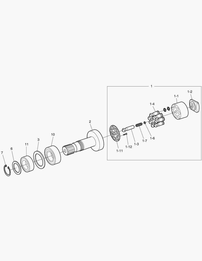 ХОДОВОЙ ГИДРОМОТОР - РОТОР В СБОРЕ