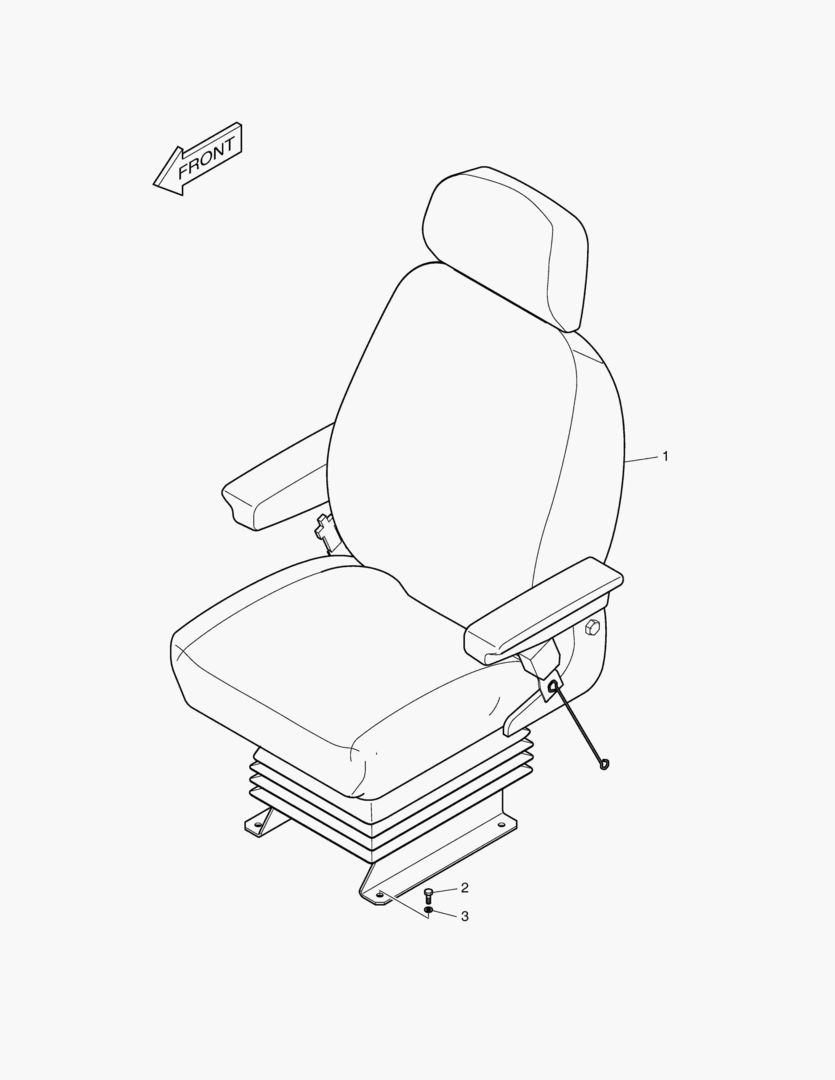 УСТАНОВКА СИДЕНЬЯ - ПНЕВМАТИЧЕСКАЯ ПОДВЕСКА
