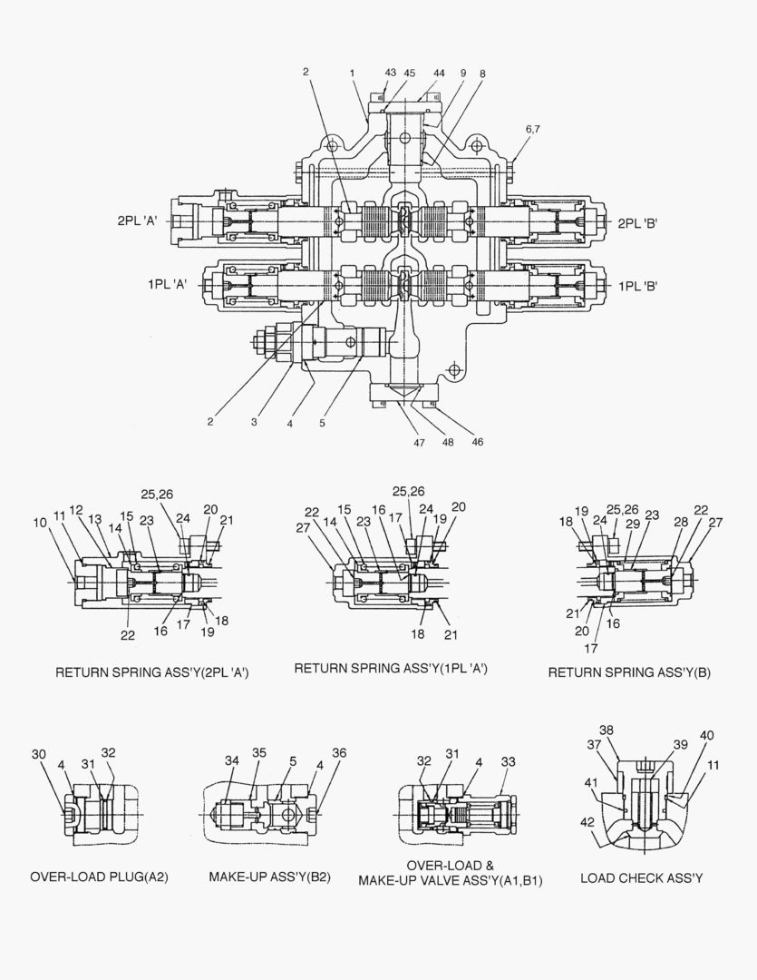 3410 CONTROL VALVE-2 SPOOL