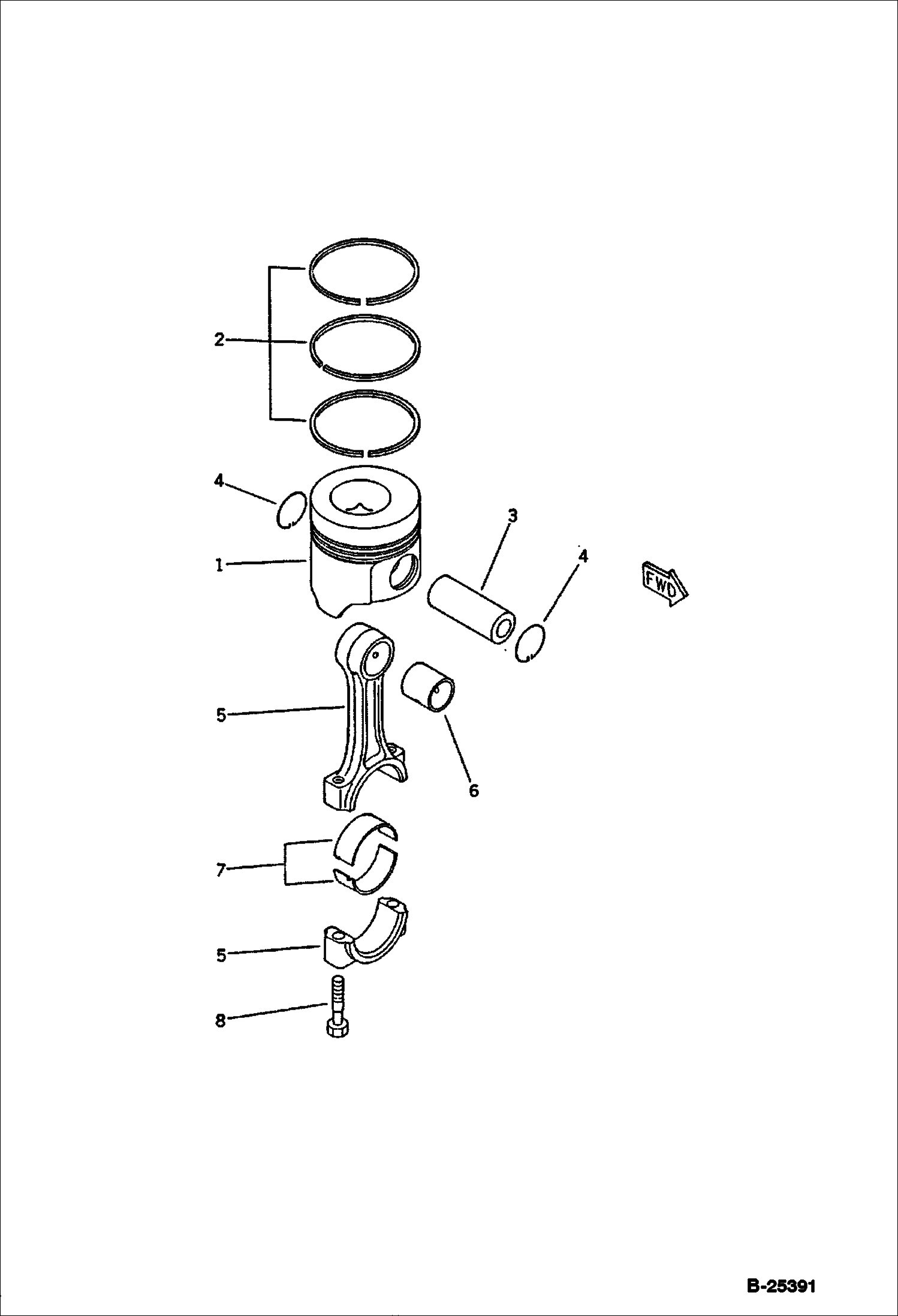 ПОРШЕНЬ И СОЕДИНИТЕЛЬНАЯ ТЯГА