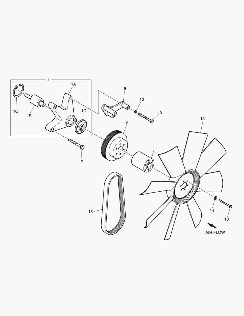 Схема ВЕНТИЛЯТОР ОХЛАЖДЕНИЯ