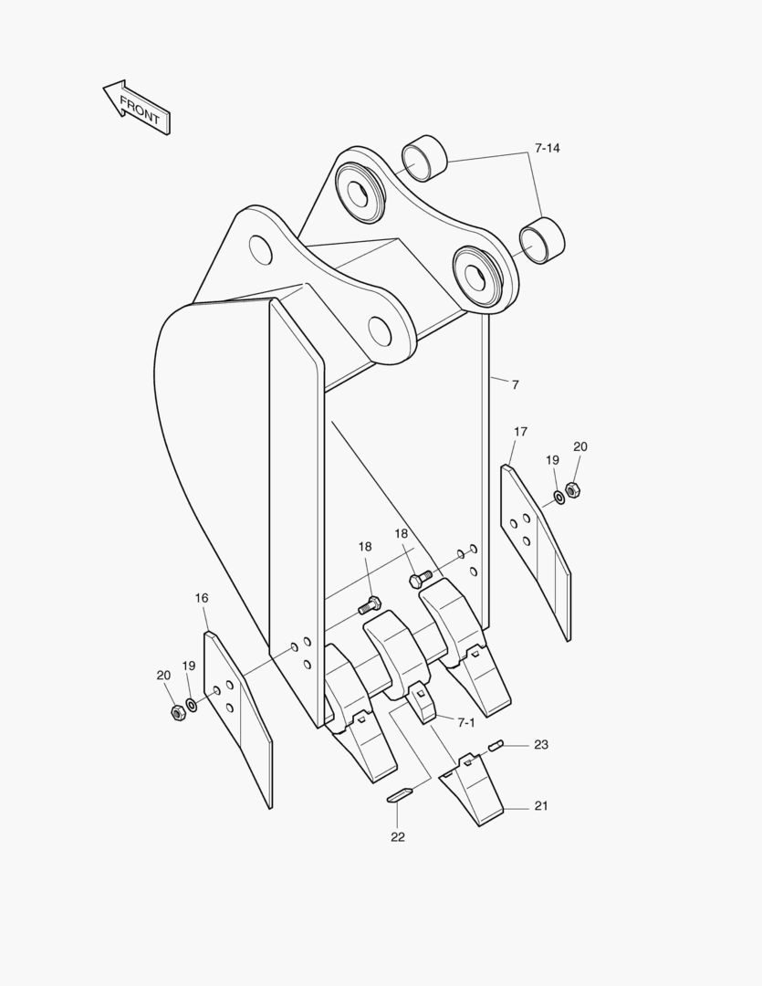 6110 BUCKET-300mm-0.06гЋҐ