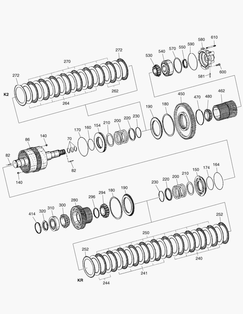 СЦЕПЛЕНИЕ KR + K2