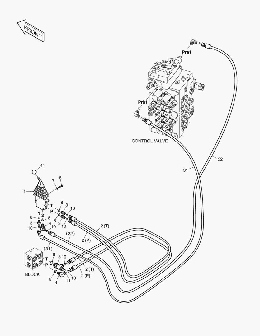 ТРУБОПРОВОД СЕРВОУПРАВЛЕНИЯ - БУЛЬДОЗЕР