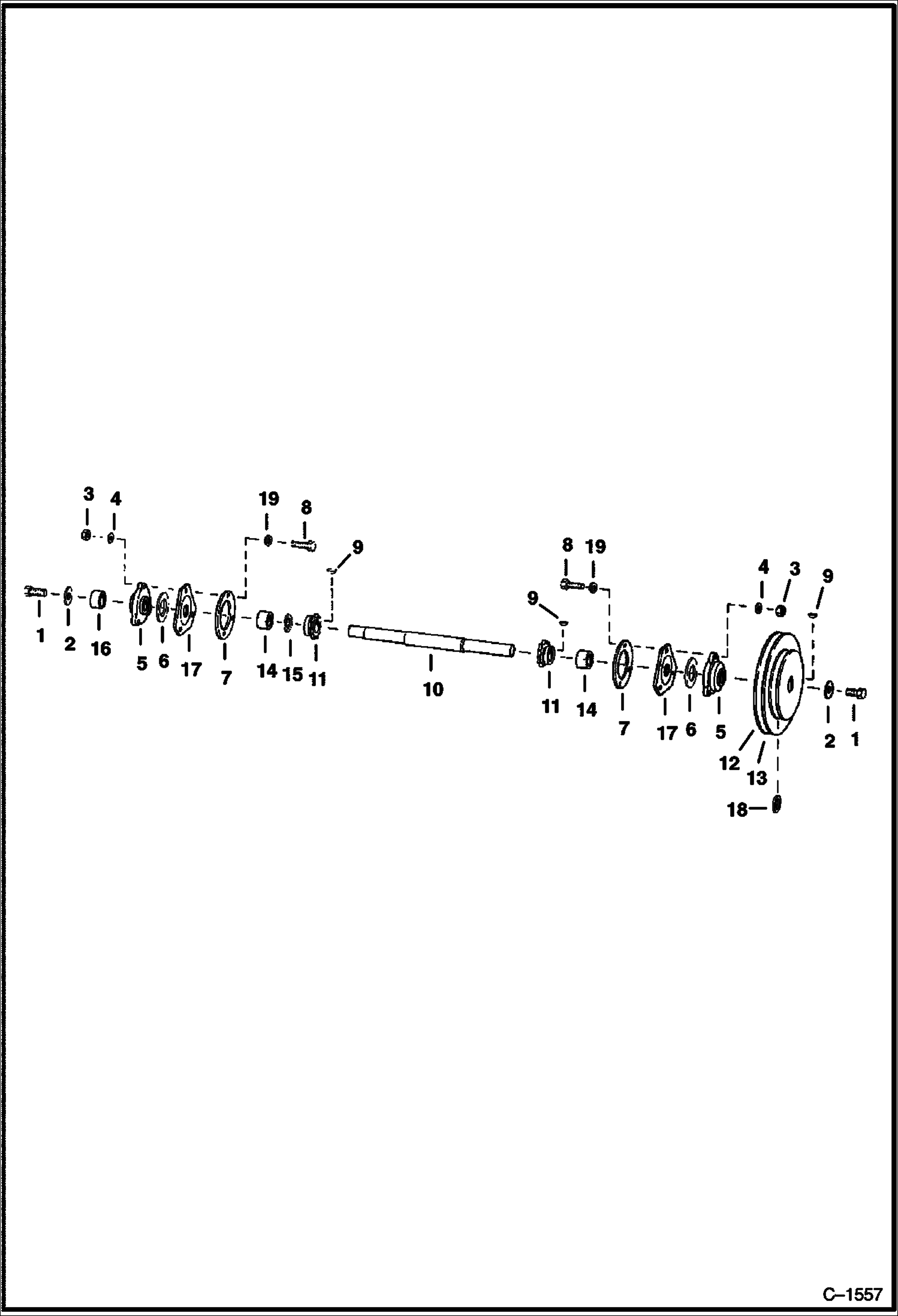 ВЕРХНИЙ ПЕРЕДАТОЧНЫЙ ВАЛ СЕРИЙНЫЙ НОМЕР 4953-B-1577 И ВЫШЕ