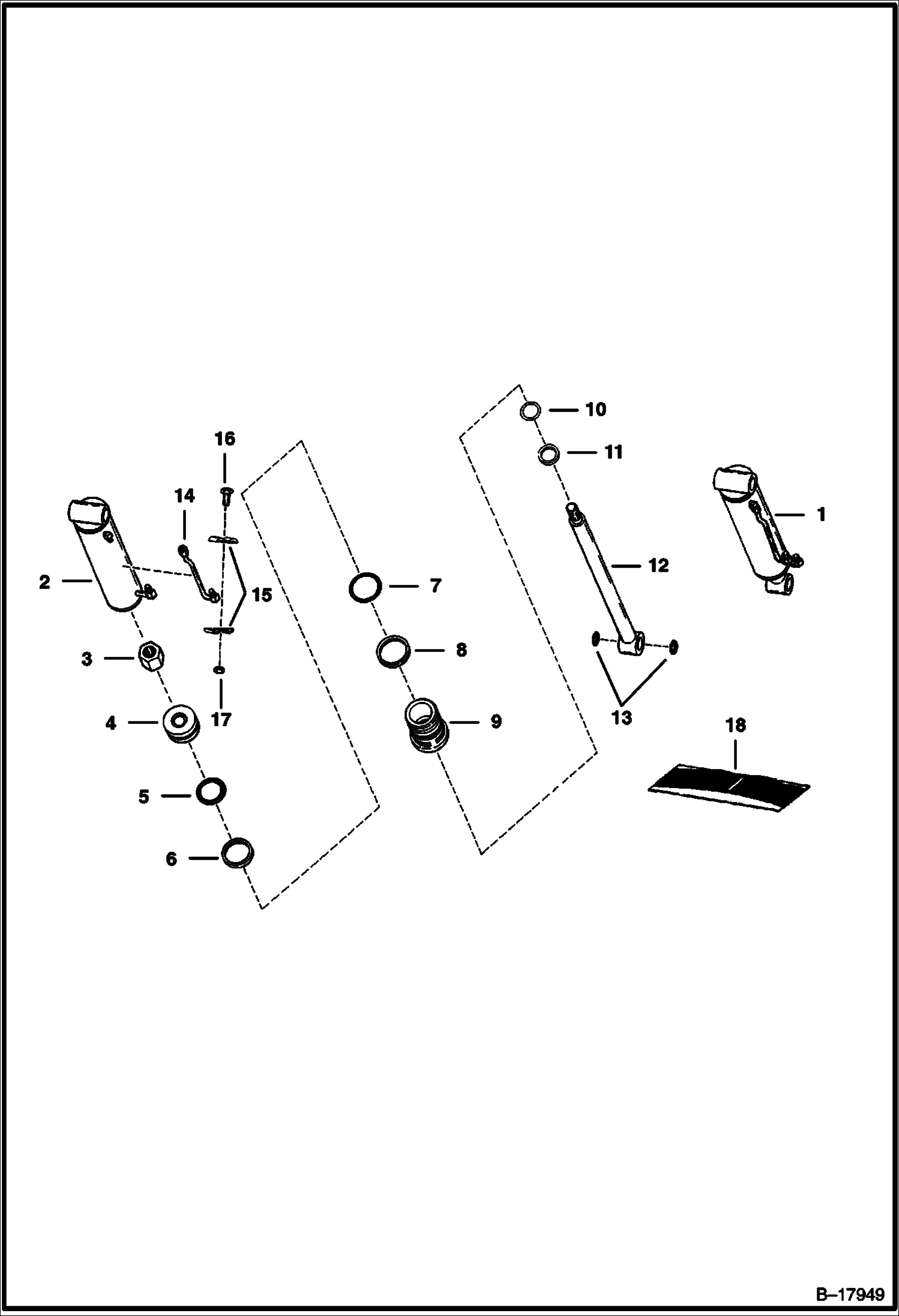 ЦИЛИНДРА НАКЛОНА (СО СМЕННЫМ ПАТРУБКОМ)