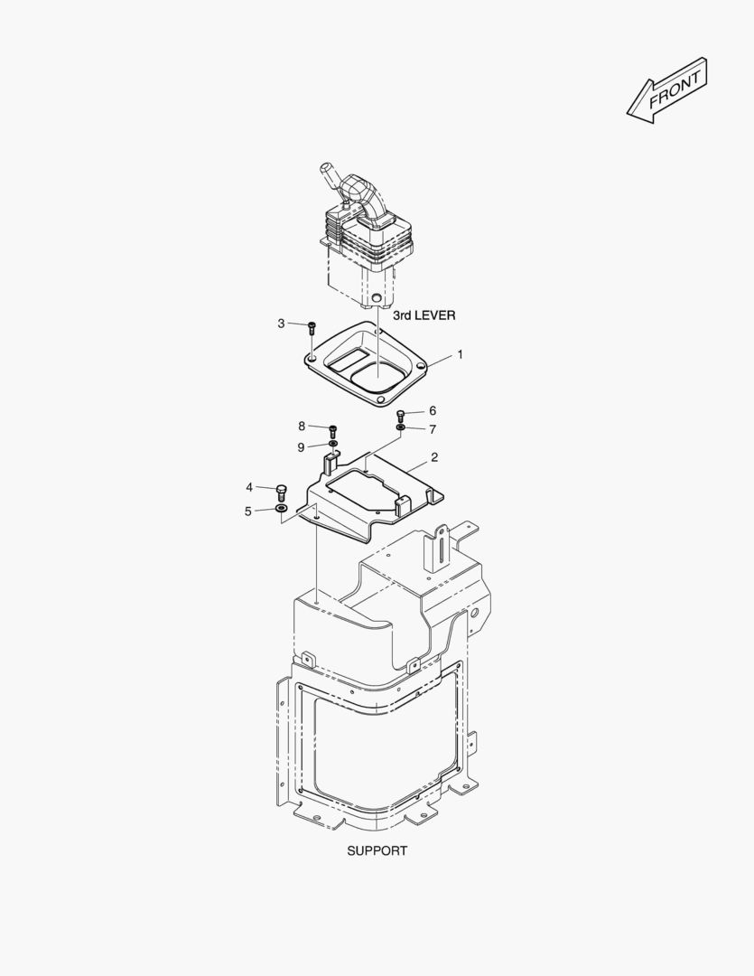 УСТАНОВКА ДЖОЙСТИКА - 3-Й РЫЧАГ