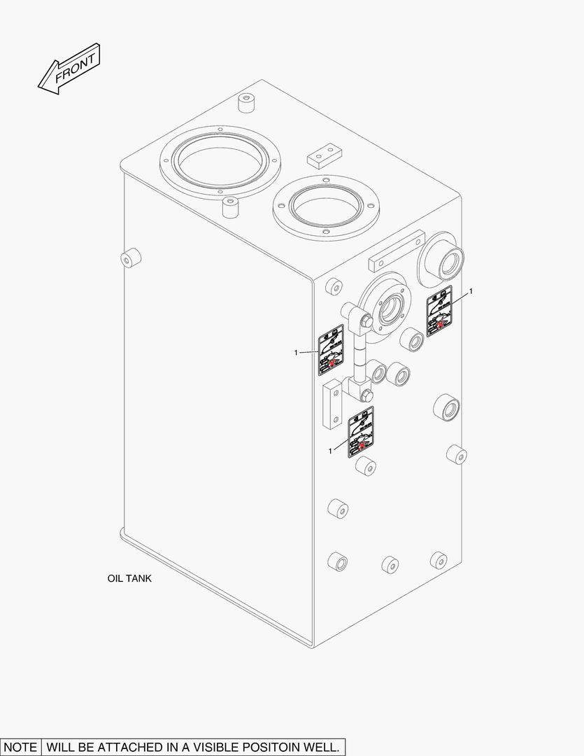 5340 DECAL - OIL CHECK