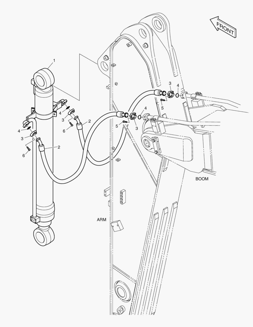 ГИДРОСИСТЕМА РУКОЯТИ - РУКОЯТЬ 2.6 м