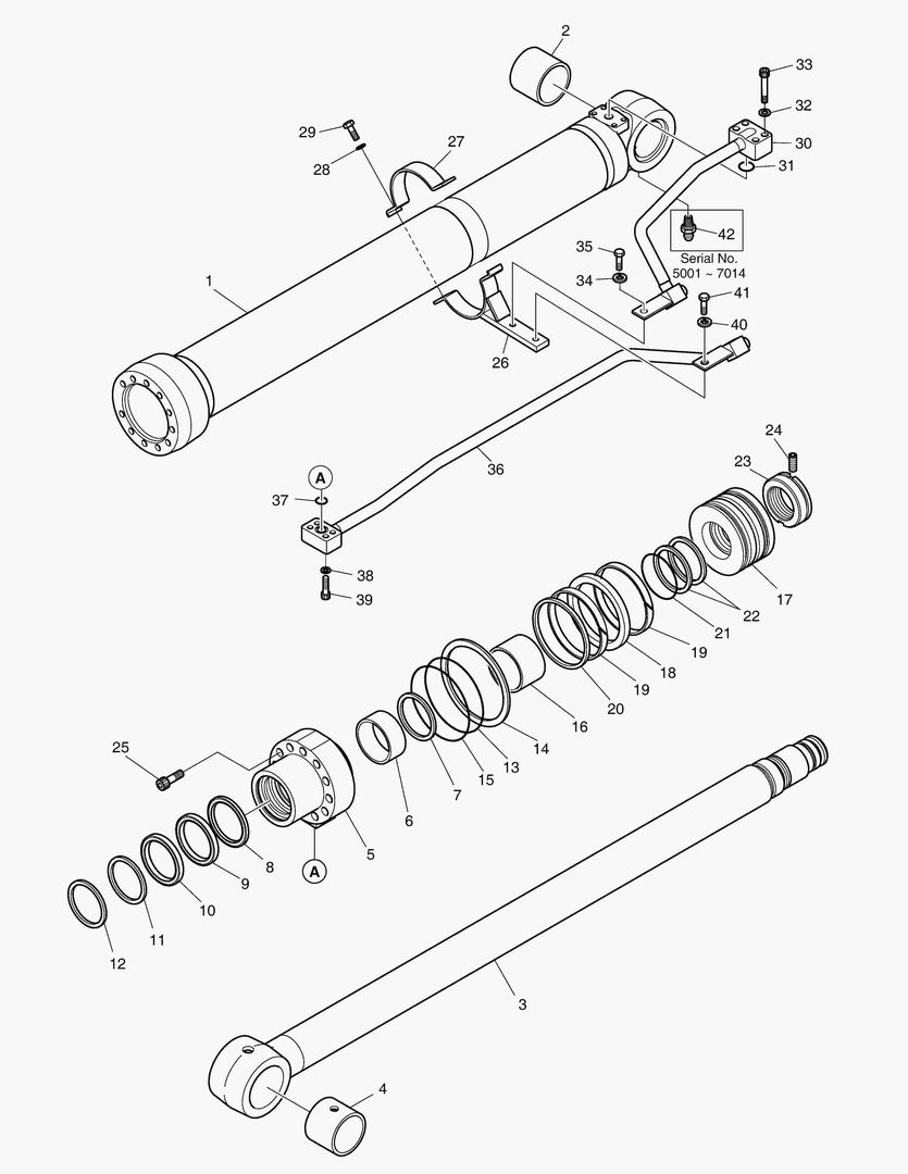 Спецтехника 4230 BOOM CYLINDER - R.H [5001~7057] - главное фото