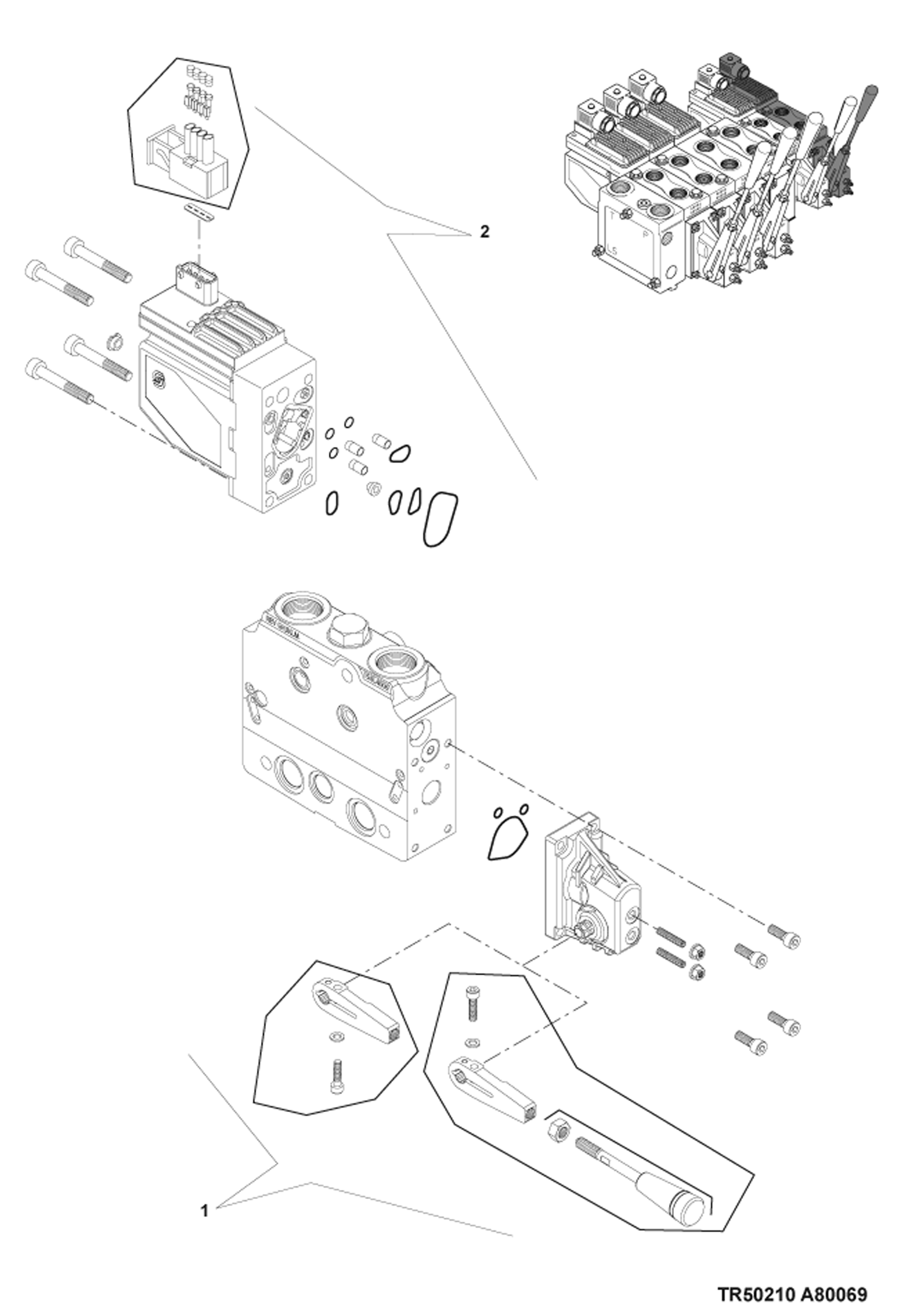 Схема СЕКЦИЯ РАСПРЕДЕЛИТЕЛЯ (ВСПОМОГАТЕЛЬНОЕ УСТРОЙСТВО) (СЕРИЙНЫЙ НОМЕР И ВЫШЕ)