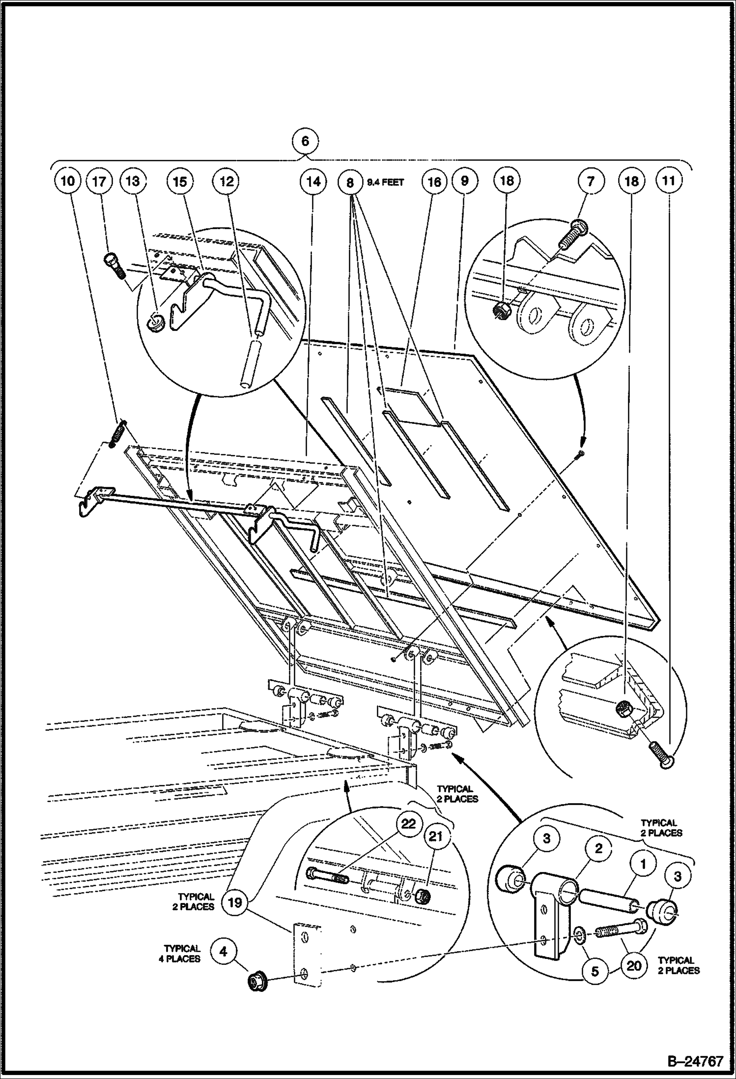 ОПРОКИДЫВАЮЩАЯСЯ ПЛАТФОРМА, ПЕТЛЯ И ЗАЩЕЛКА