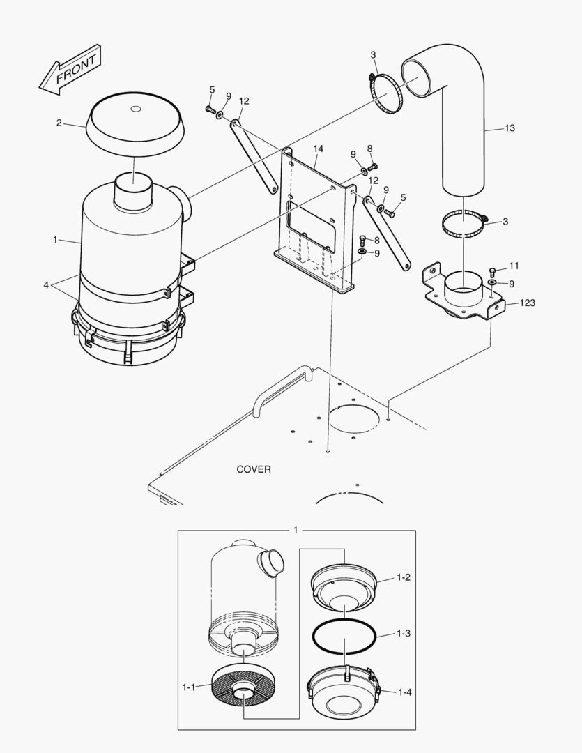 ВОЗДУХООЧИСТИТЕЛЬ - НЕФТЯНАЯ СМАЗКА