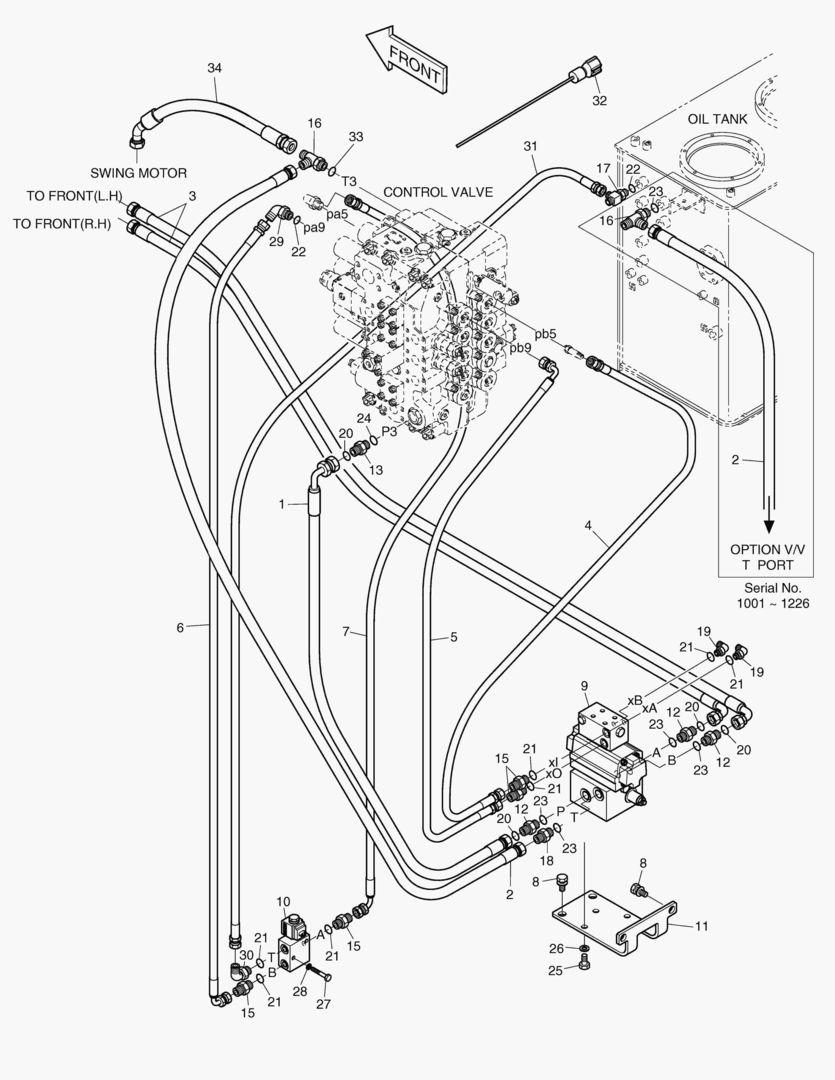 Спецтехника 6670 MAIN PIPING-ROTATION & TILTING - главное фото