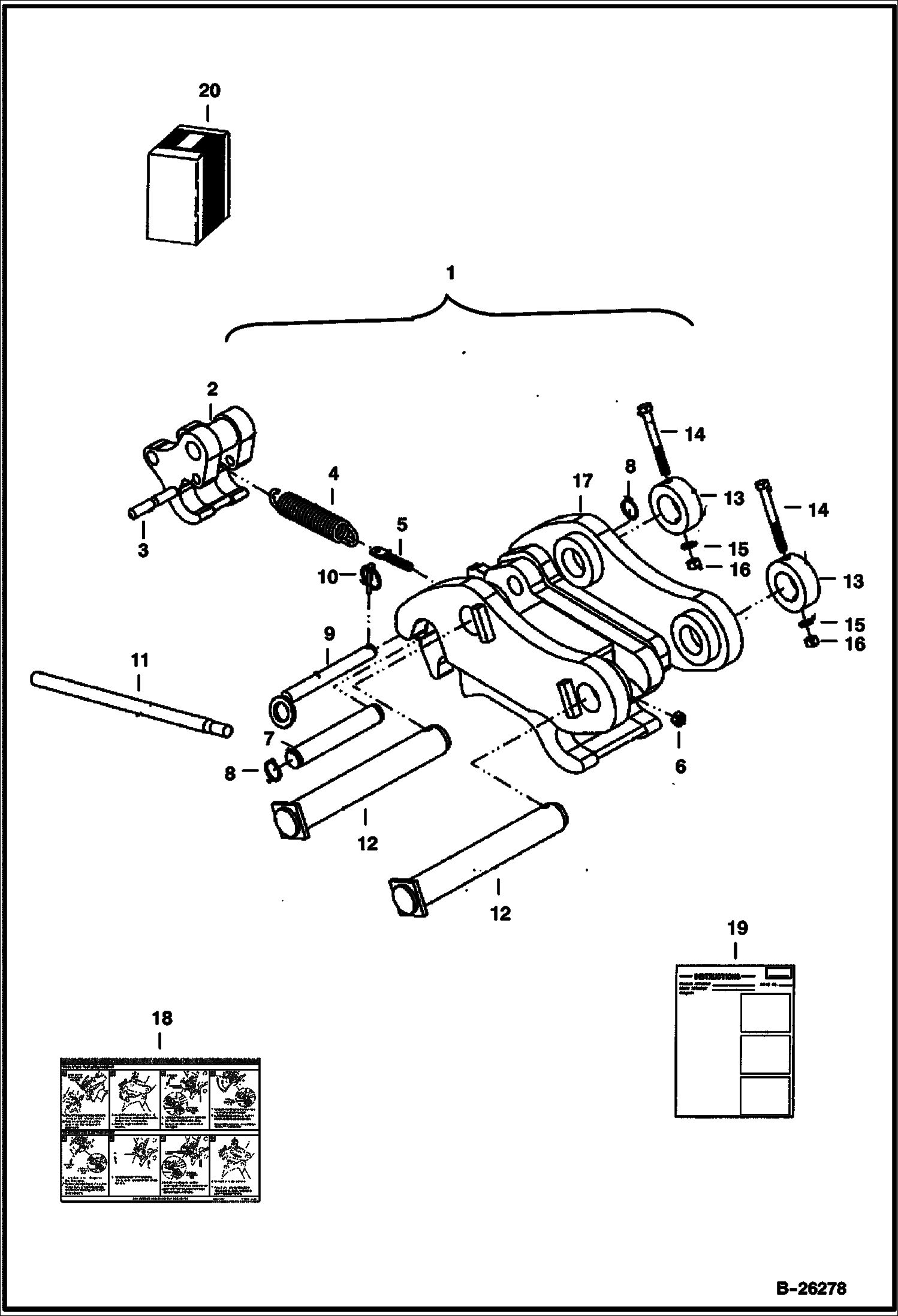 КОМПЛЕКТ УСТРОЙСТВ АВТОСЦЕПКИ (WERK-BRAU) 442