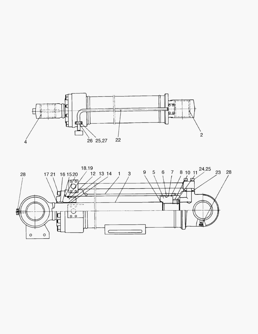ЦИЛИНДР КОВША(ЛЕВОСТОРОННИЙ)