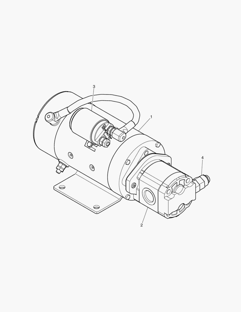 Схема АВАРИЙНЫЙ НАСОС РУЛЕВОГО УПРАВЛЕНИЯ