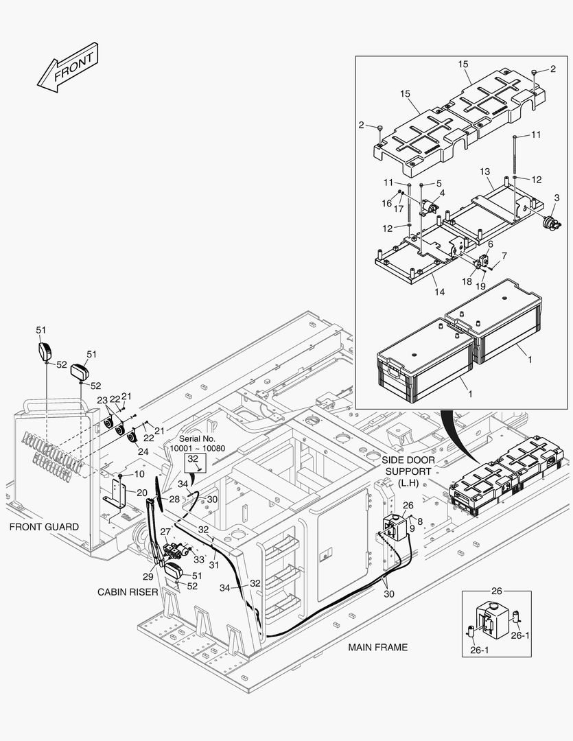 Спецтехника 6470 ELECTRIC PARTS(OREGON CABIN) - RELATED(1300CCA) - главное фото