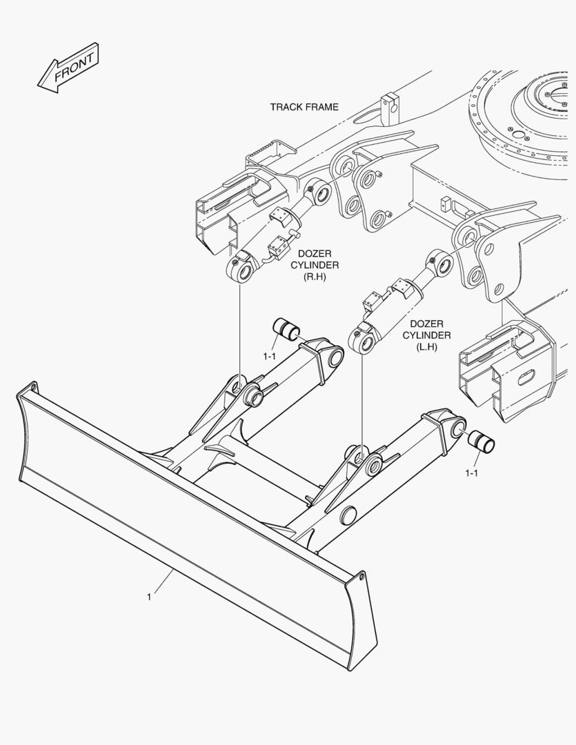 БУЛЬДОЗЕРНЫЙ ОТВАЛ - 2990 мм