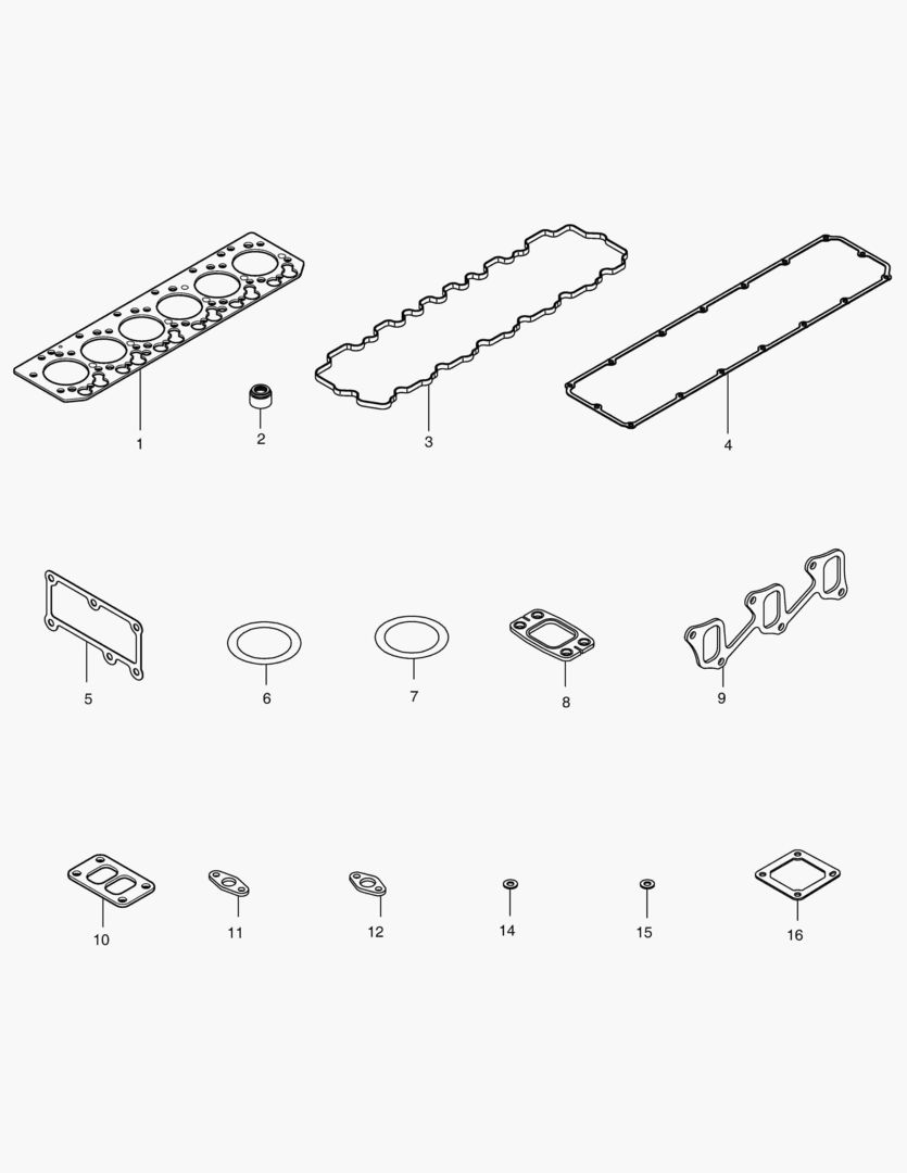 041 OVERHAUL GASKET KIT - TOP