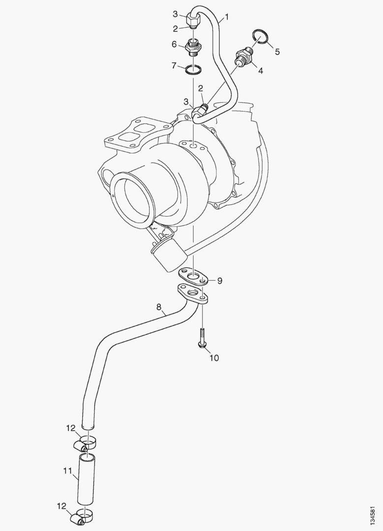 G010-40 LUBRICATION TURBOCHARGER