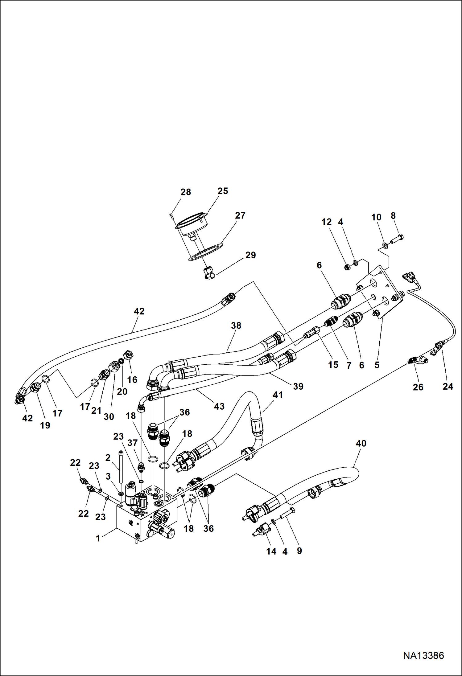 ГИДРОСИСТЕМА FRC150HT (СЕРИЙНЫЙ НОМЕР B4A800101 И ВЫШЕ)