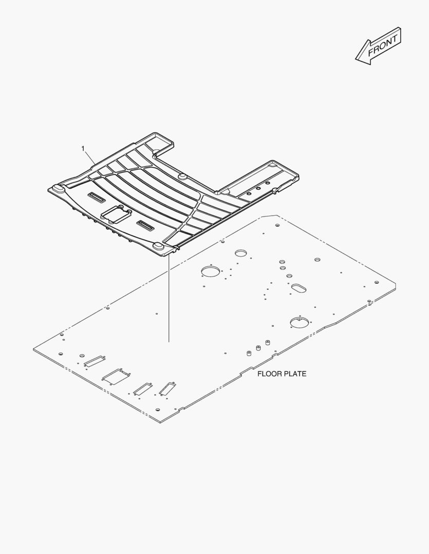 КОВРИК НА ПОЛУ КУЗОВА