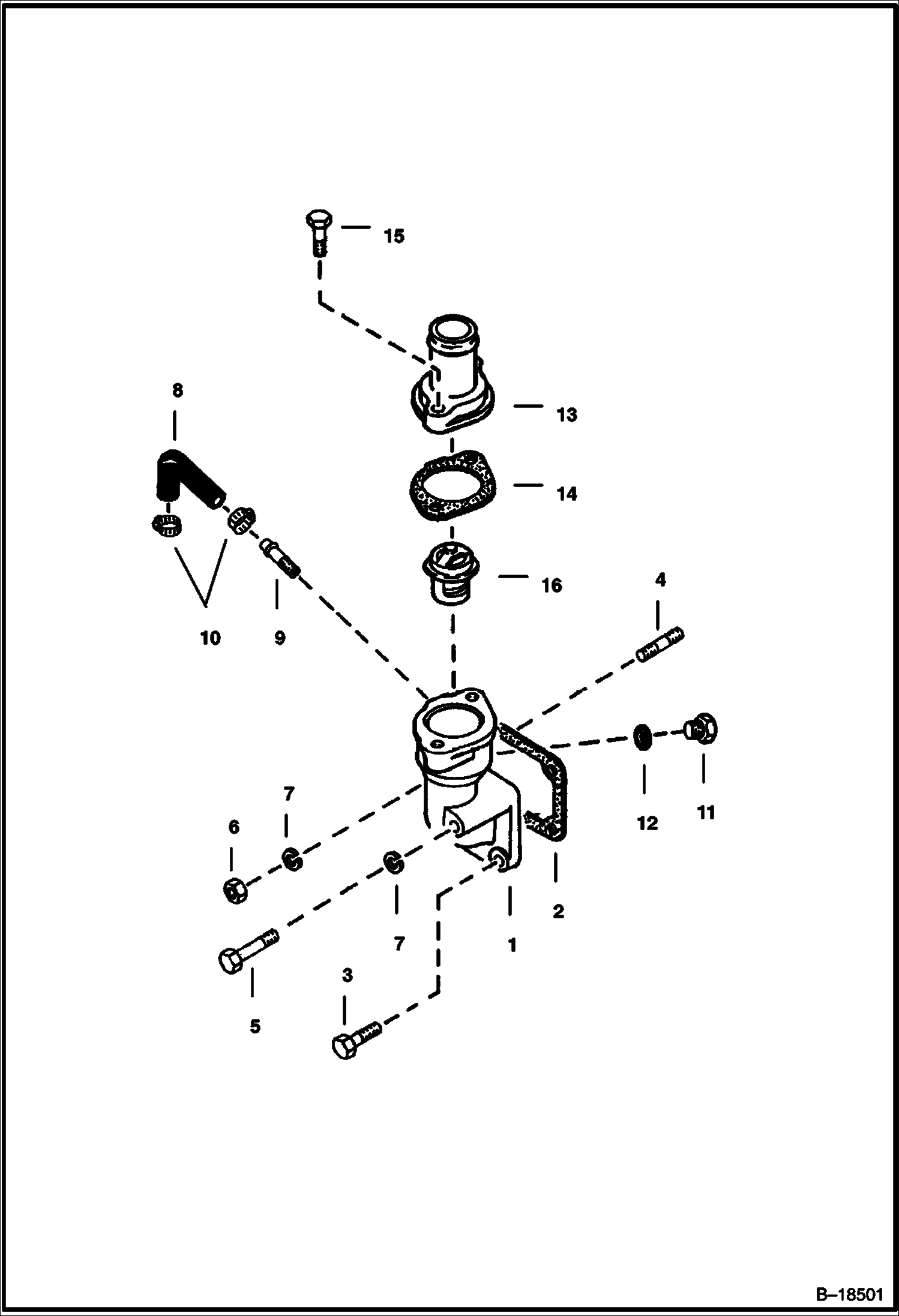 Схема ВОДЯНОЙ ФЛАНЕЦ И ТЕРМОСТАТ