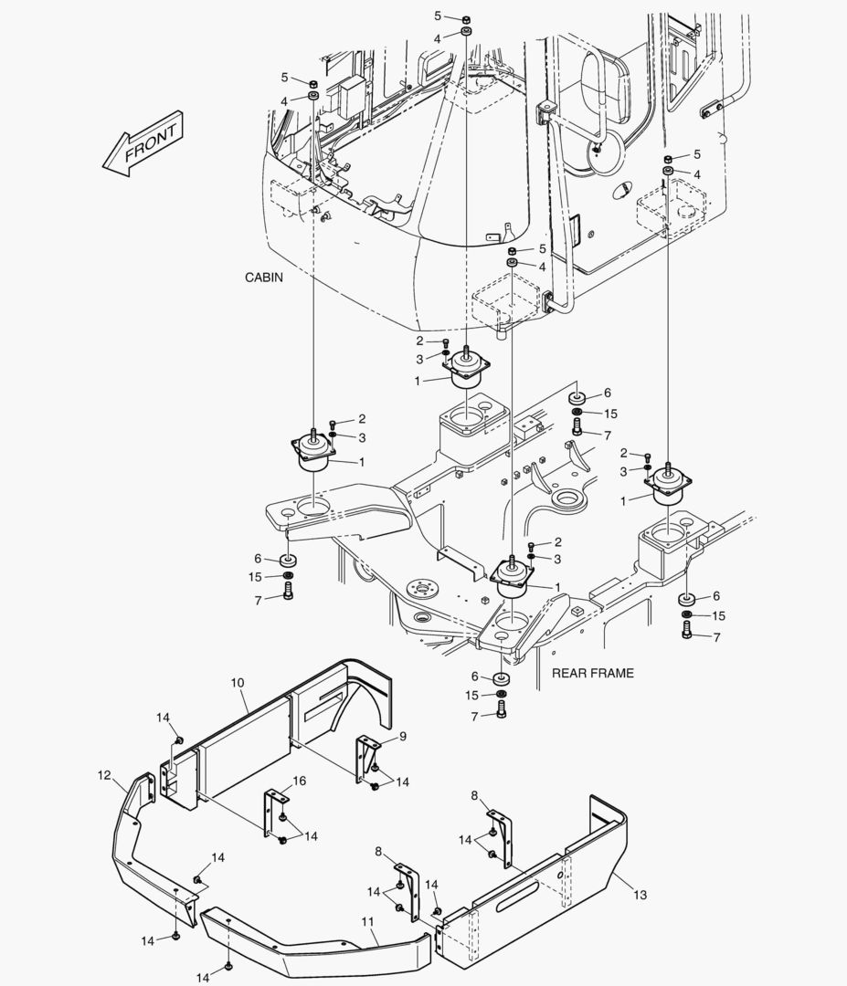 УСТАНОВКА КАБИНЫ