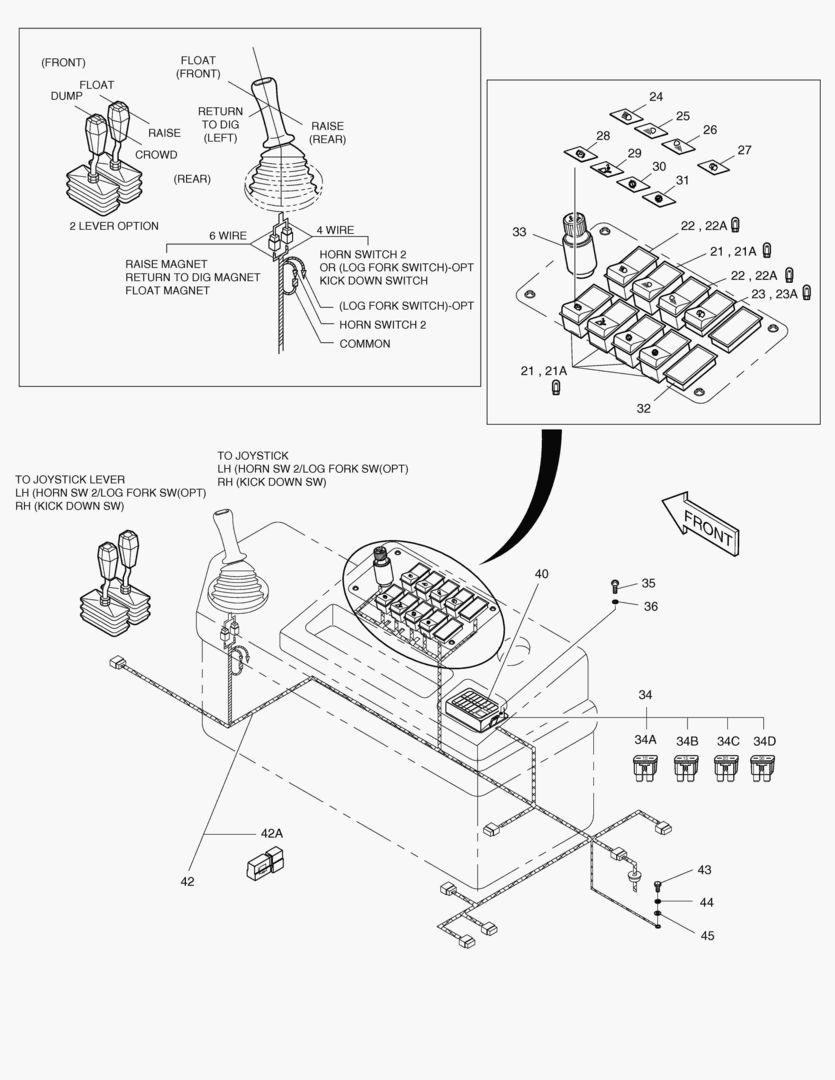 ЭЛЕКТРИЧЕСКИЕ ЗАПЧАСТИ(2)-КОРОБКА ПЕРЕКЛЮЧАТЕЛЕЙ
