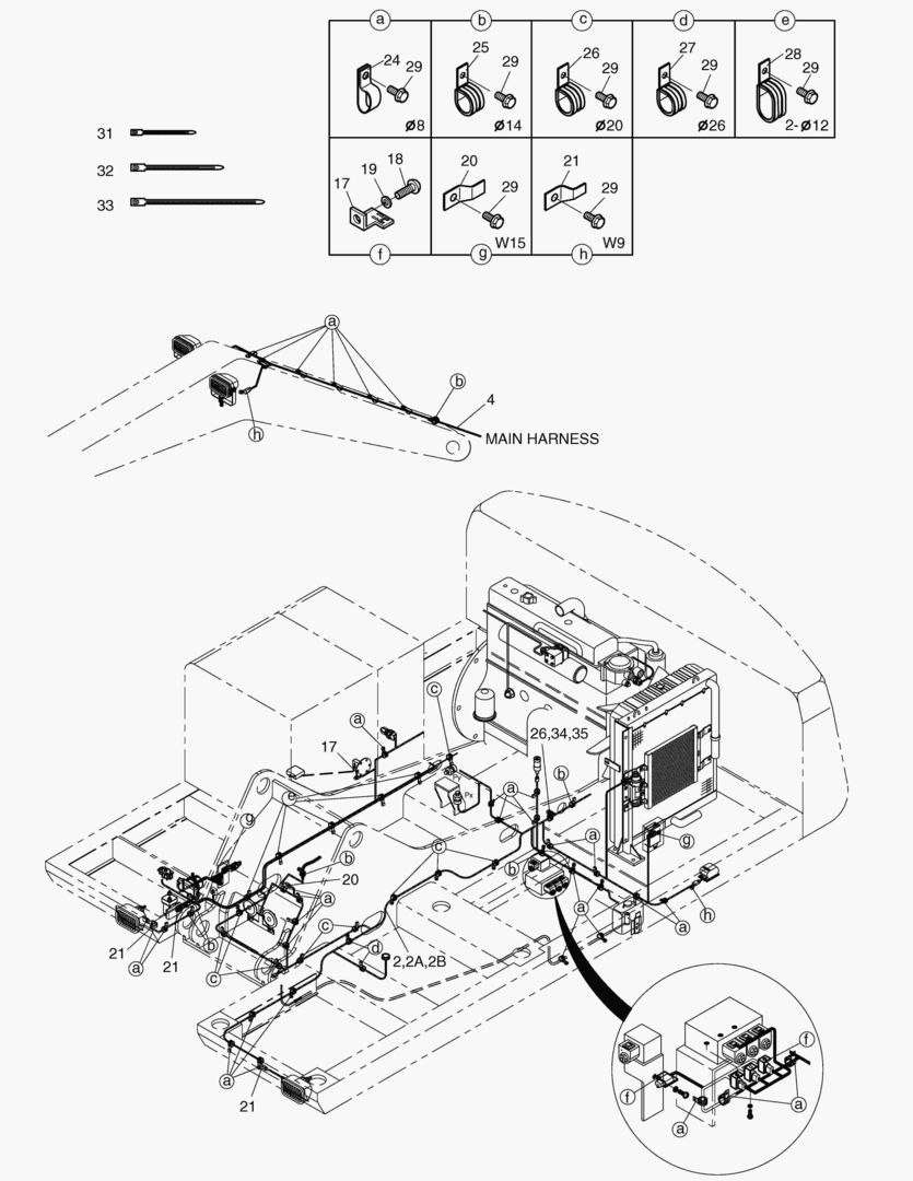 ЭЛЕКТРОПРОВОДКА(3)-СОПРЯЖЕННЫЕ ДЕТАЛИ