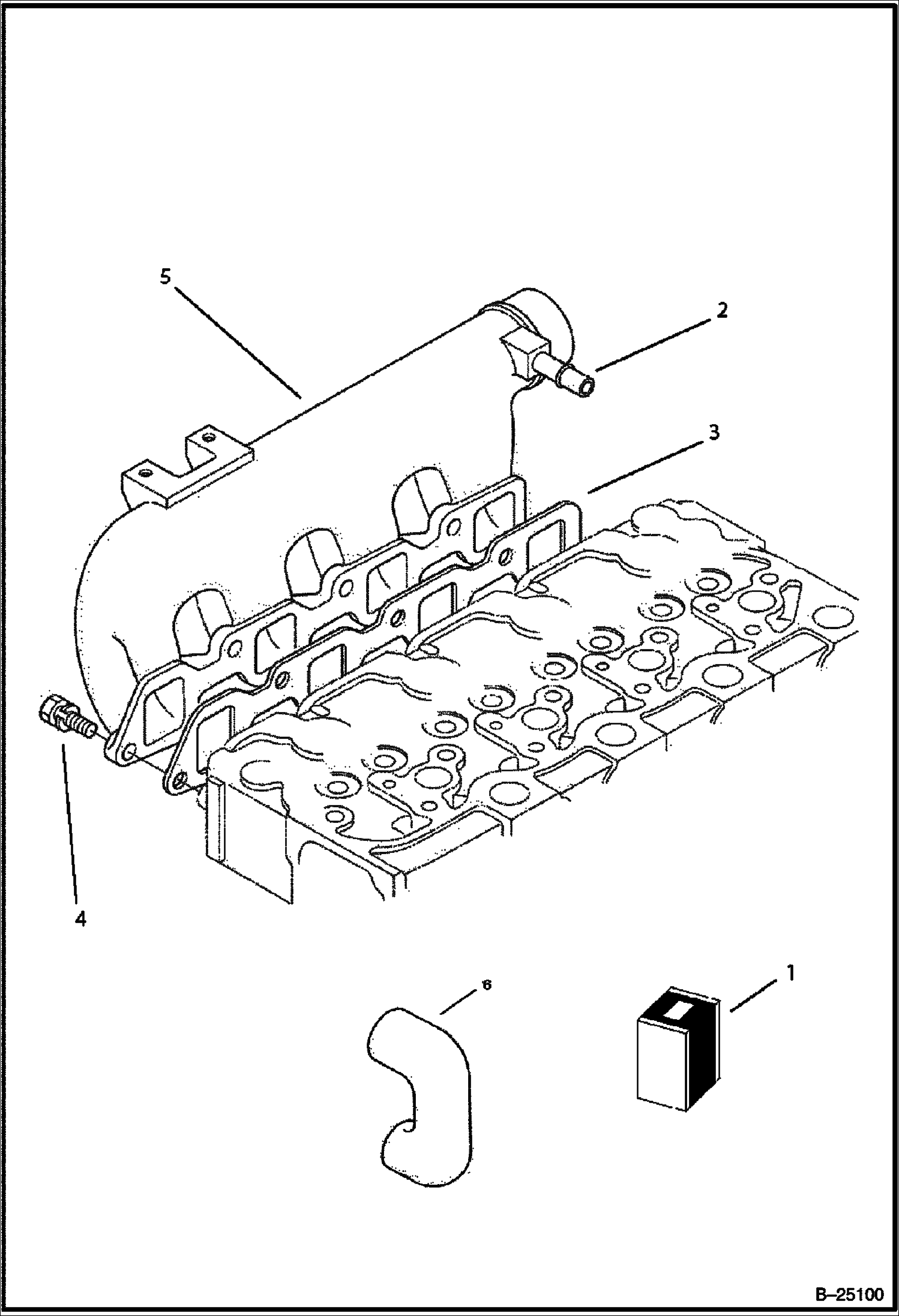 ВПУСКНОЙ КОЛЛЕКТОР (TIER II) (СЕРИЙНЫЙ НОМЕР 5732 11001 И ВЫШЕ)