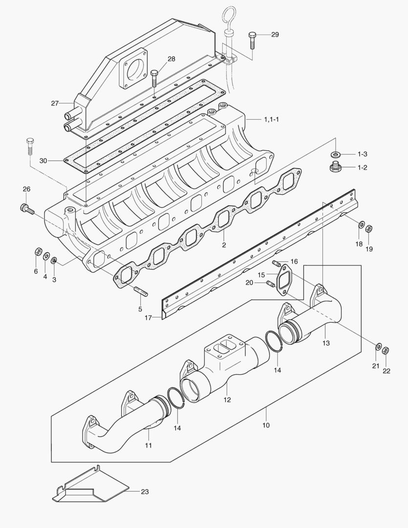024 INTAKE & EXHAUST MANIFOLD