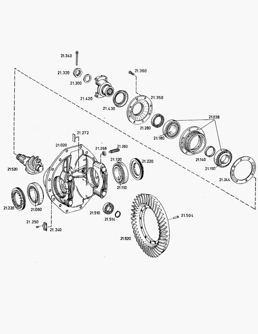 G039-1 DIFFERENTIAL; FRONT [410002~410272]