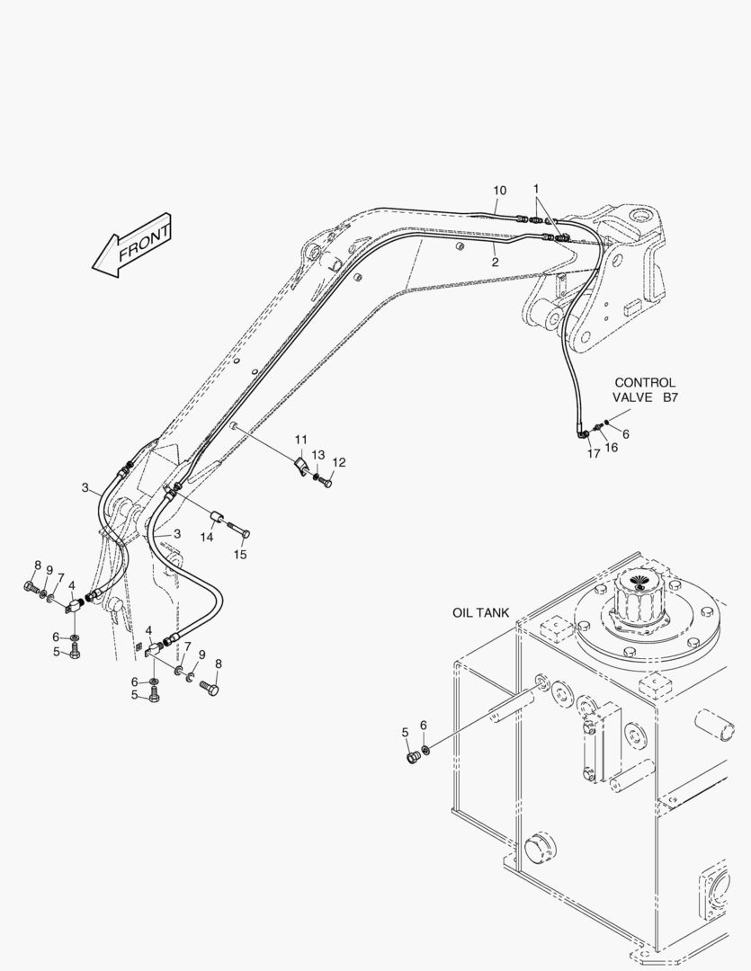 ПЕРЕДНИЙ ТРУБОПРОВОД(2)-2 ПУТИ