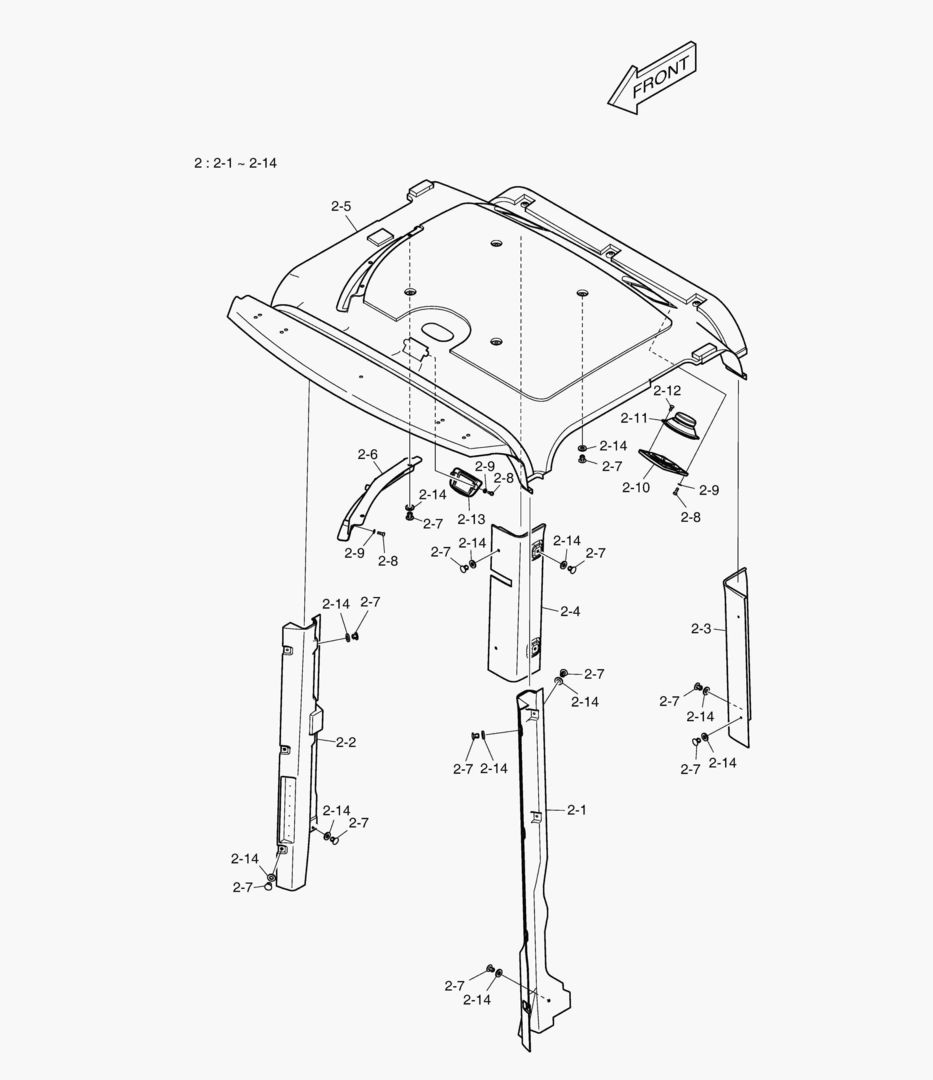 КАБИНА(2) - ВНУТРЕННИЕ ЛИСТЫ