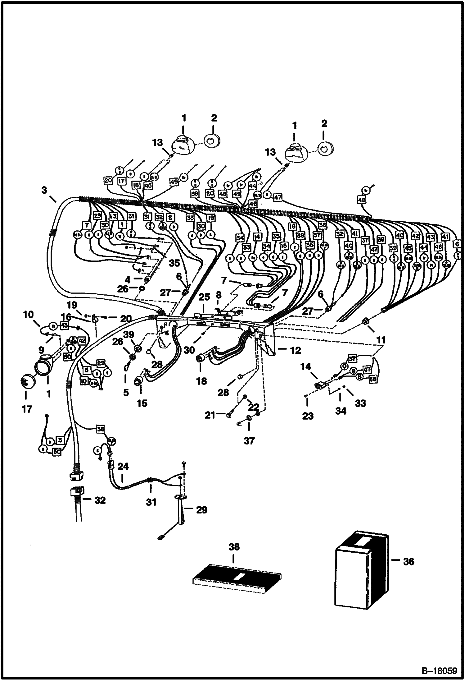 ЭЛЕКТРООБОРУДОВАНИЕ КАБИНЫ (СЕРИЙНЫЙ НОМЕР 12001 И ВЫШЕ)