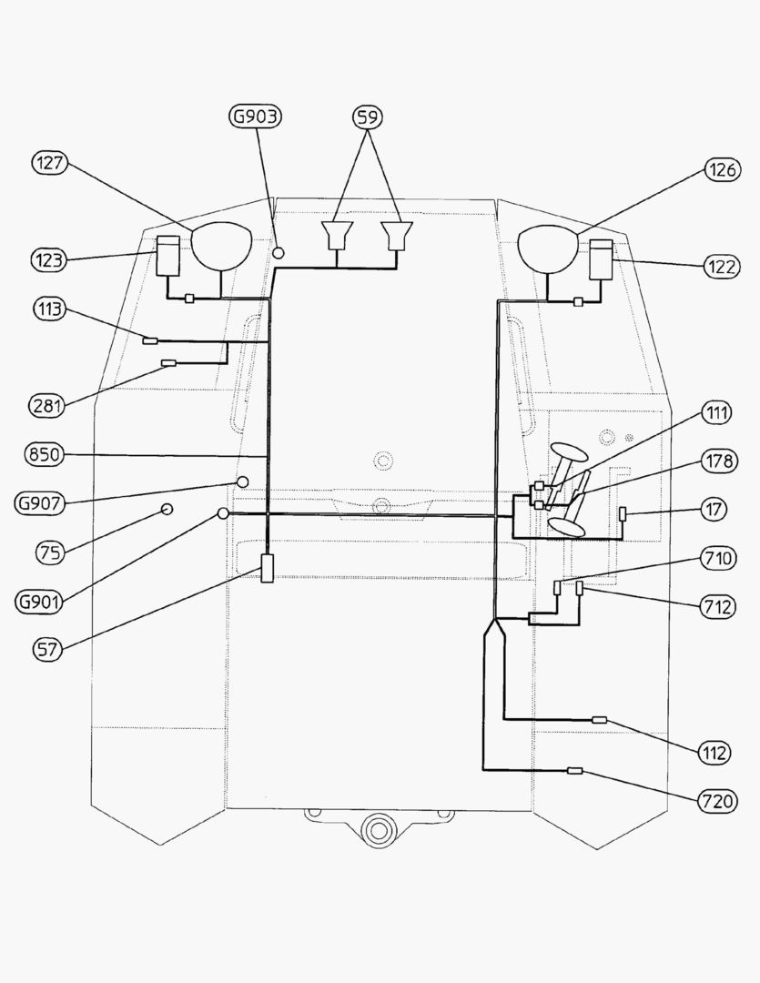 G065-1 ELECTRICAL SYSTEM; FRONT FRAME