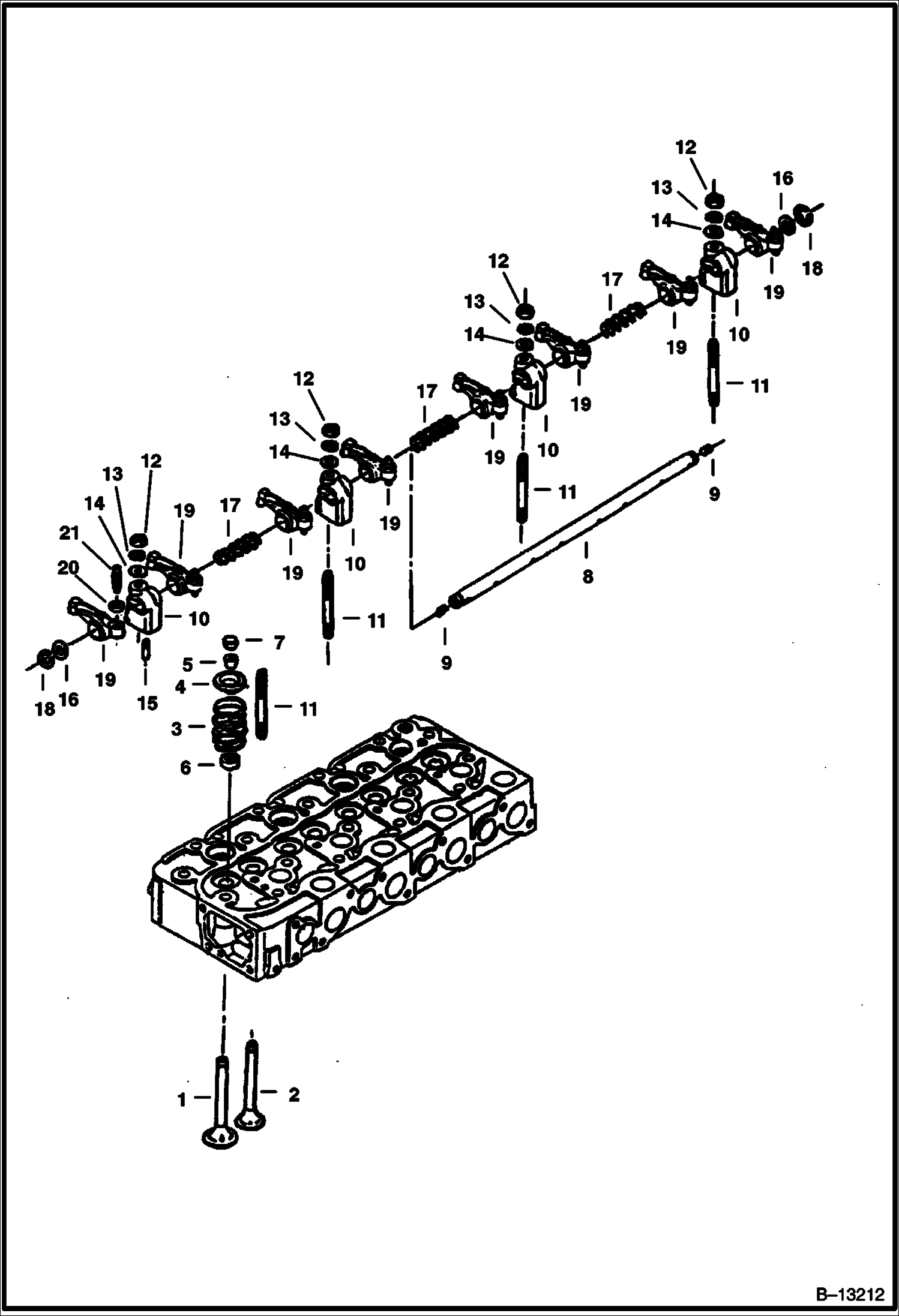 КОРОМЫСЛО КЛАПАНА И КЛАПАНЫ