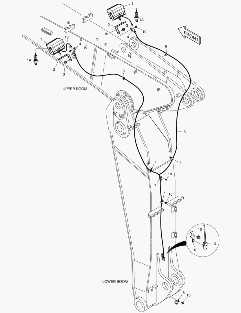 РАБОЧАЯ ФАРА - ШАРНИРНАЯ СТРЕЛА