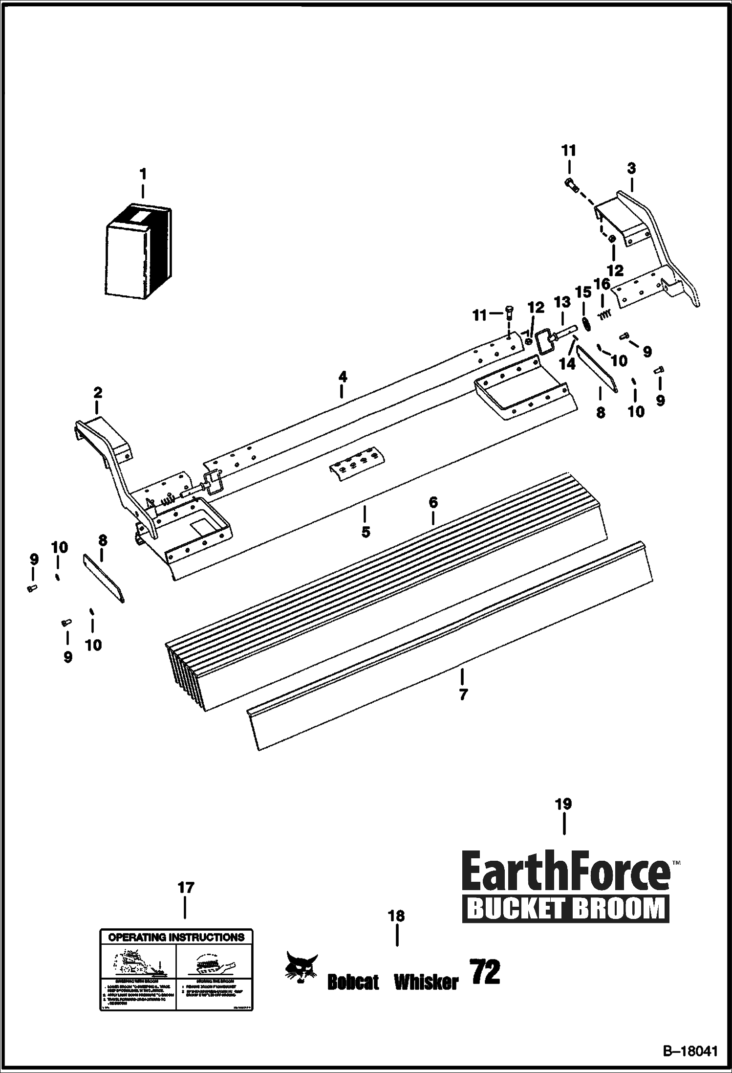 Схема МЕХАНИЧЕСКАЯ ЩЕТКА WHISKER (72-- 8236)