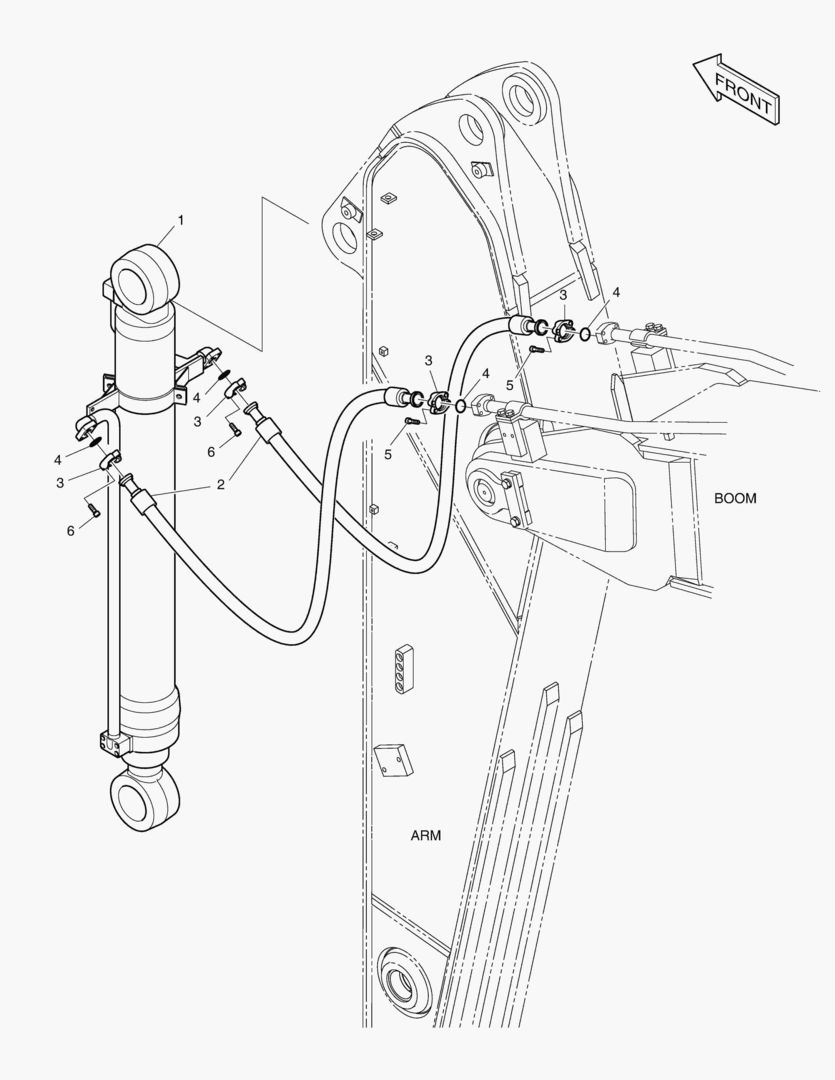 ГИДРОСИСТЕМА РУКОЯТИ - РУКОЯТЬ 2.6 м